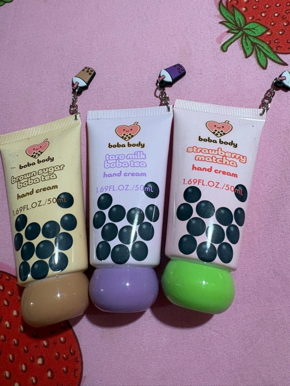 Strawberry Matcha Hand Cream - Pink